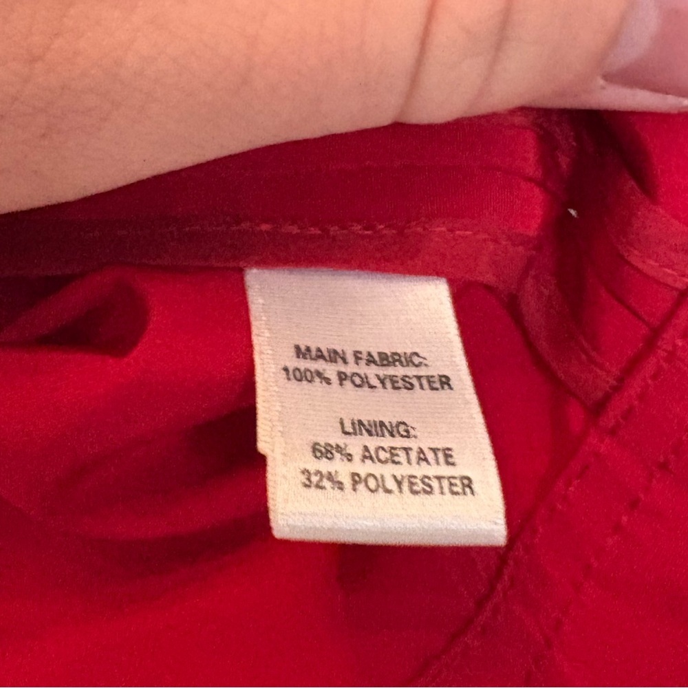 St. John Red Polyester Jacket - Picture 5 of 8